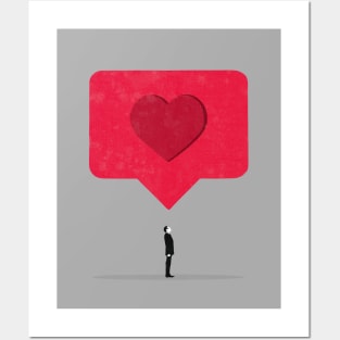 Social media love Posters and Art